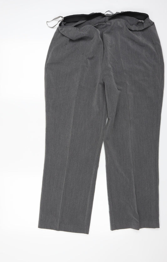 Preworn Womens Grey   Trousers  Size 16 L25 in