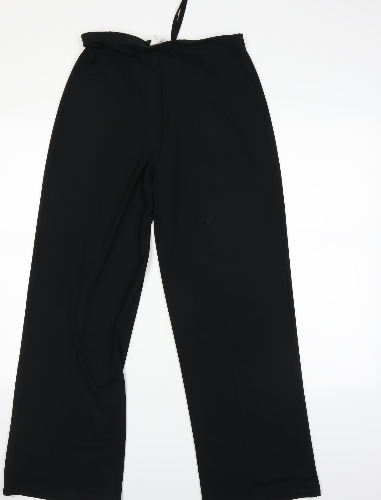 Womens UK Size 12 Preworn Relaxed Fit  Black Trousers
