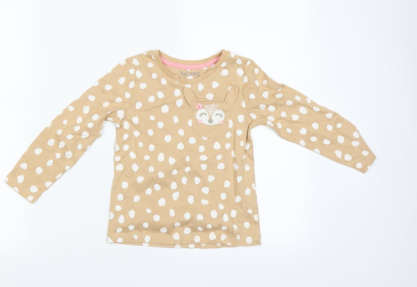 Nutmeg Girls Brown Polka Dot    Size 4-5 Years