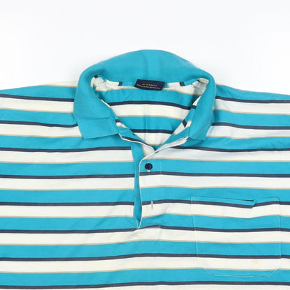 BLANCARD Mens Multicoloured Striped   Polo Size M
