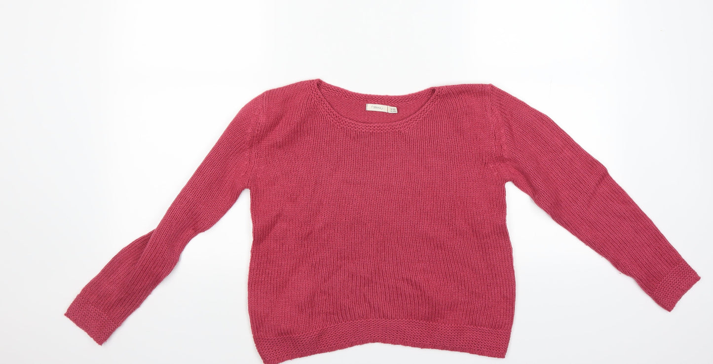 Sfera Girls Pink   Pullover Jumper Size 9-10 Years