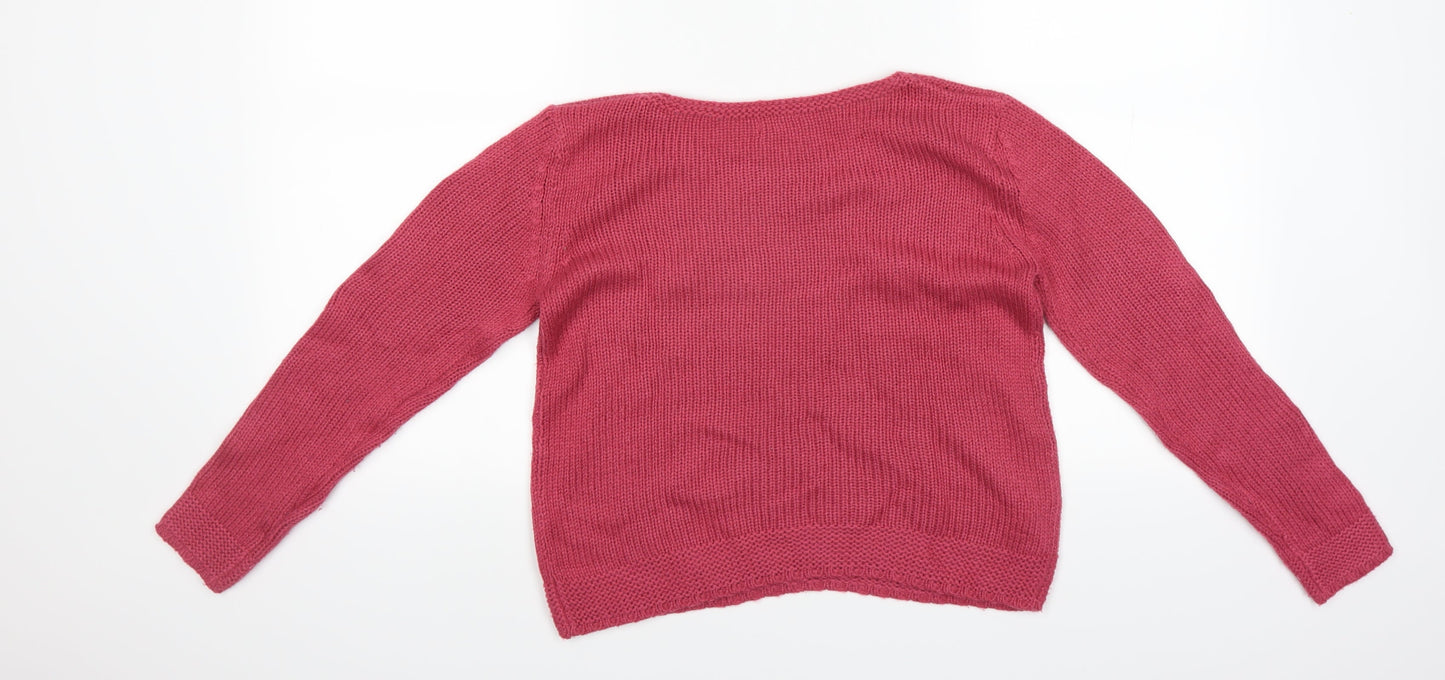 Sfera Girls Pink   Pullover Jumper Size 9-10 Years