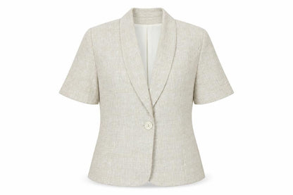 Gray & Osbourn Womens Beige   Jacket Blazer Size 10