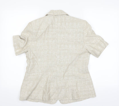Gray & Osbourn Womens Beige   Jacket Blazer Size 10