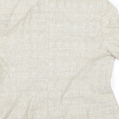 Gray & Osbourn Womens Beige   Jacket Blazer Size 10