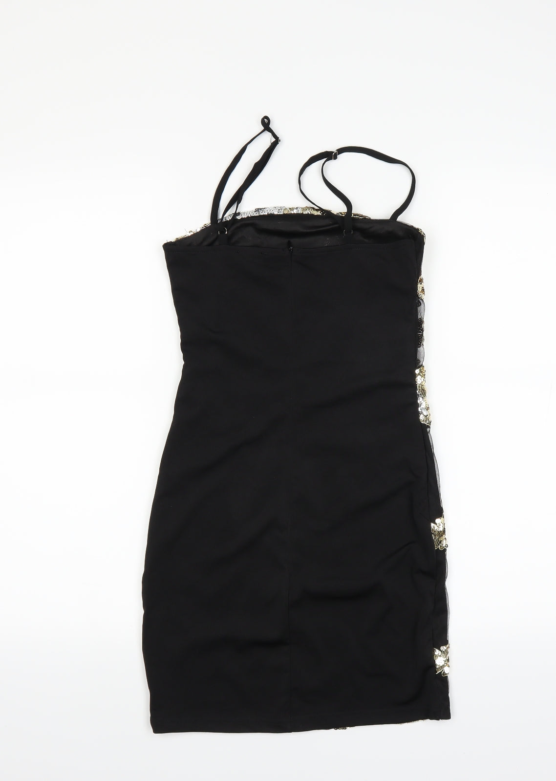 pretty little thing Womens Black Geometric  Mini  Size 4