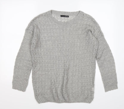 Atmosphere Womens Grey  Knit Pullover Jumper Size 10