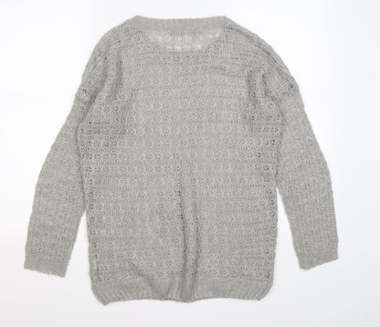 Atmosphere Womens Grey  Knit Pullover Jumper Size 10
