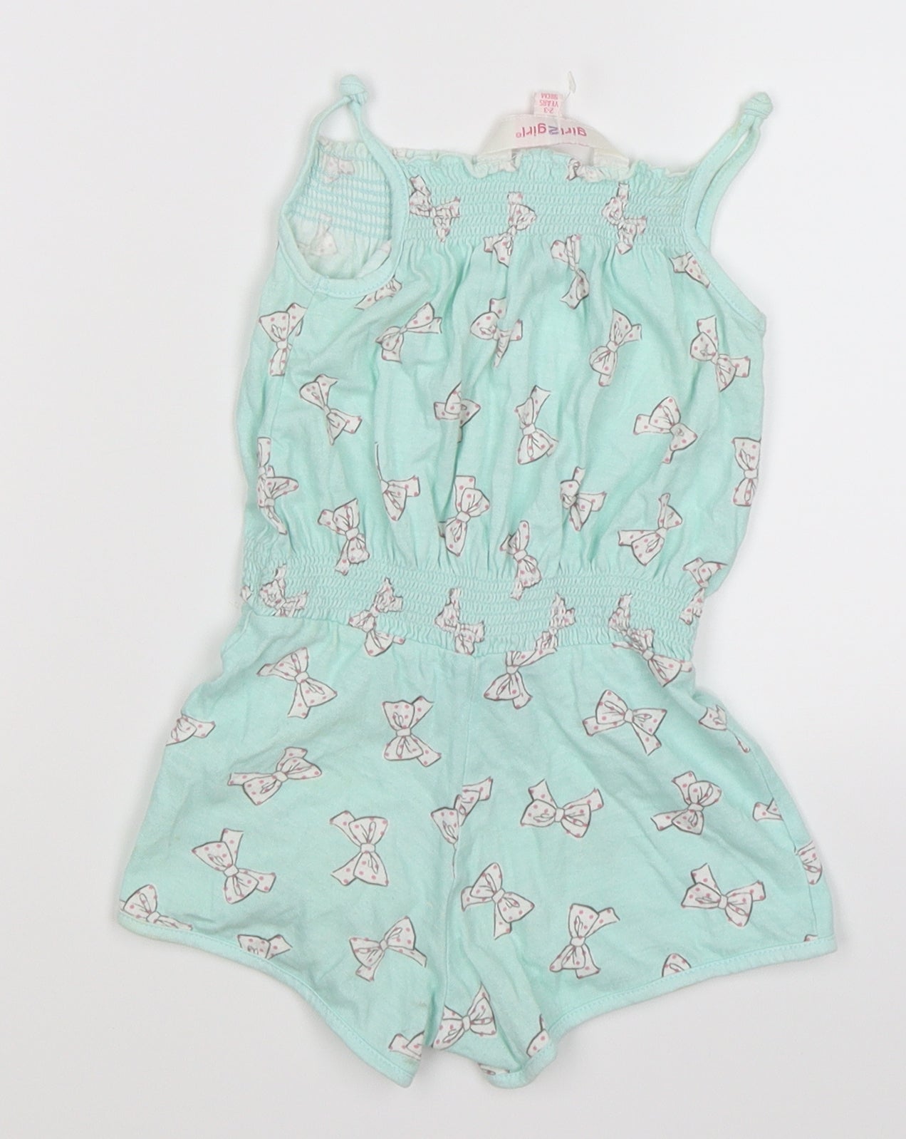 Girl2Girl Girls Green Flecked  Playsuit One-Piece Size 2-3 Years  - BOWS