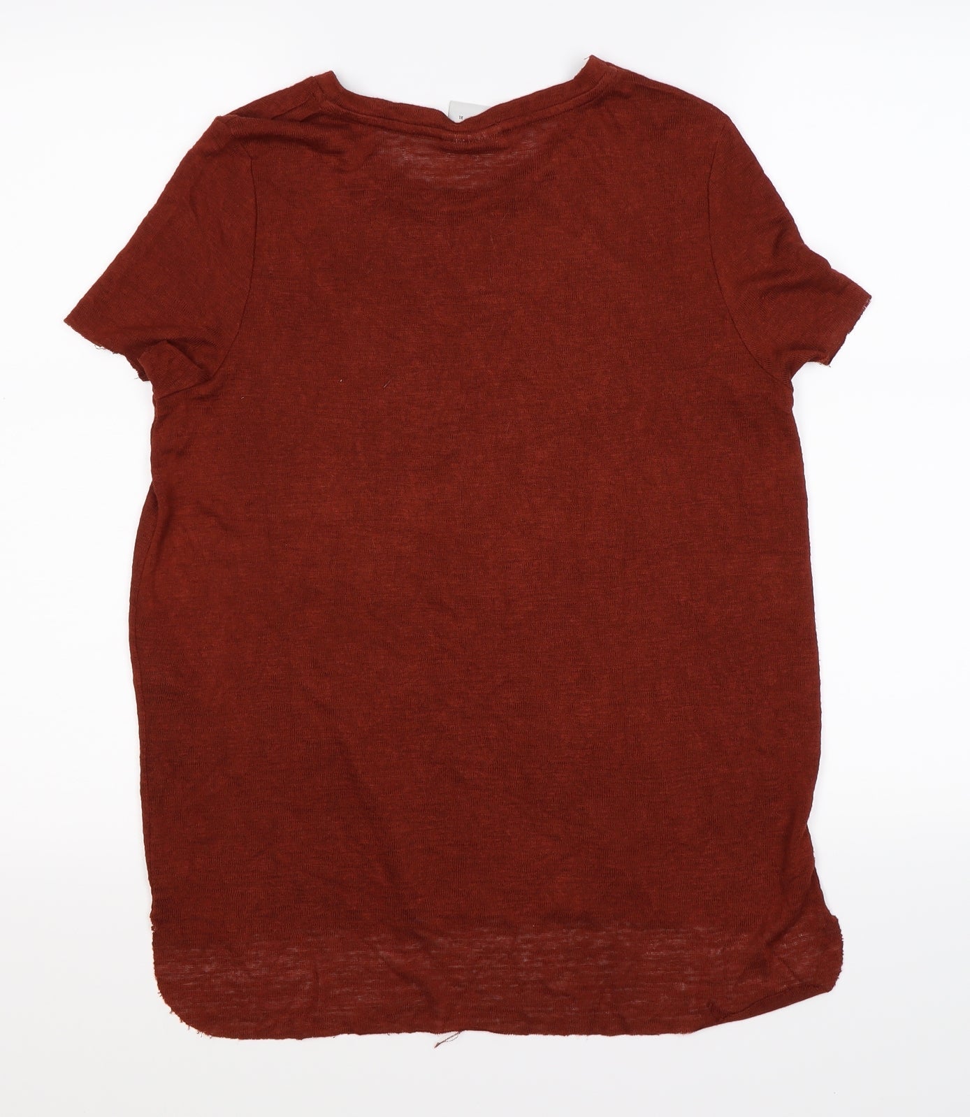 Womens UK Size S VERO MODA Brown Tunic T-Shirt