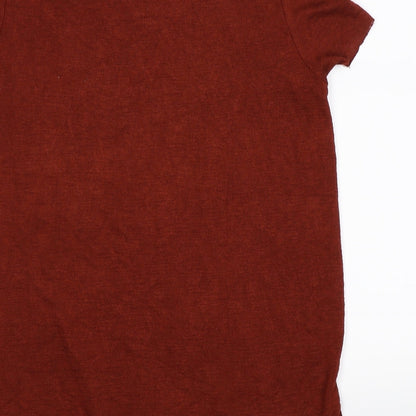 Womens UK Size S VERO MODA Brown Tunic T-Shirt