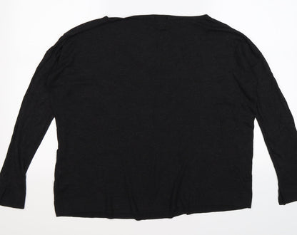 H&M Womens Grey  Knit Pullover Jumper Size M