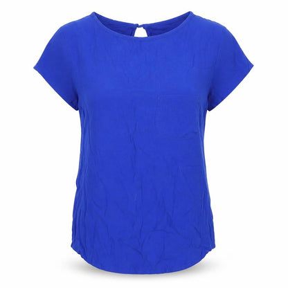 Womens UK Size 6 H&M Blue Tunic T-Shirt