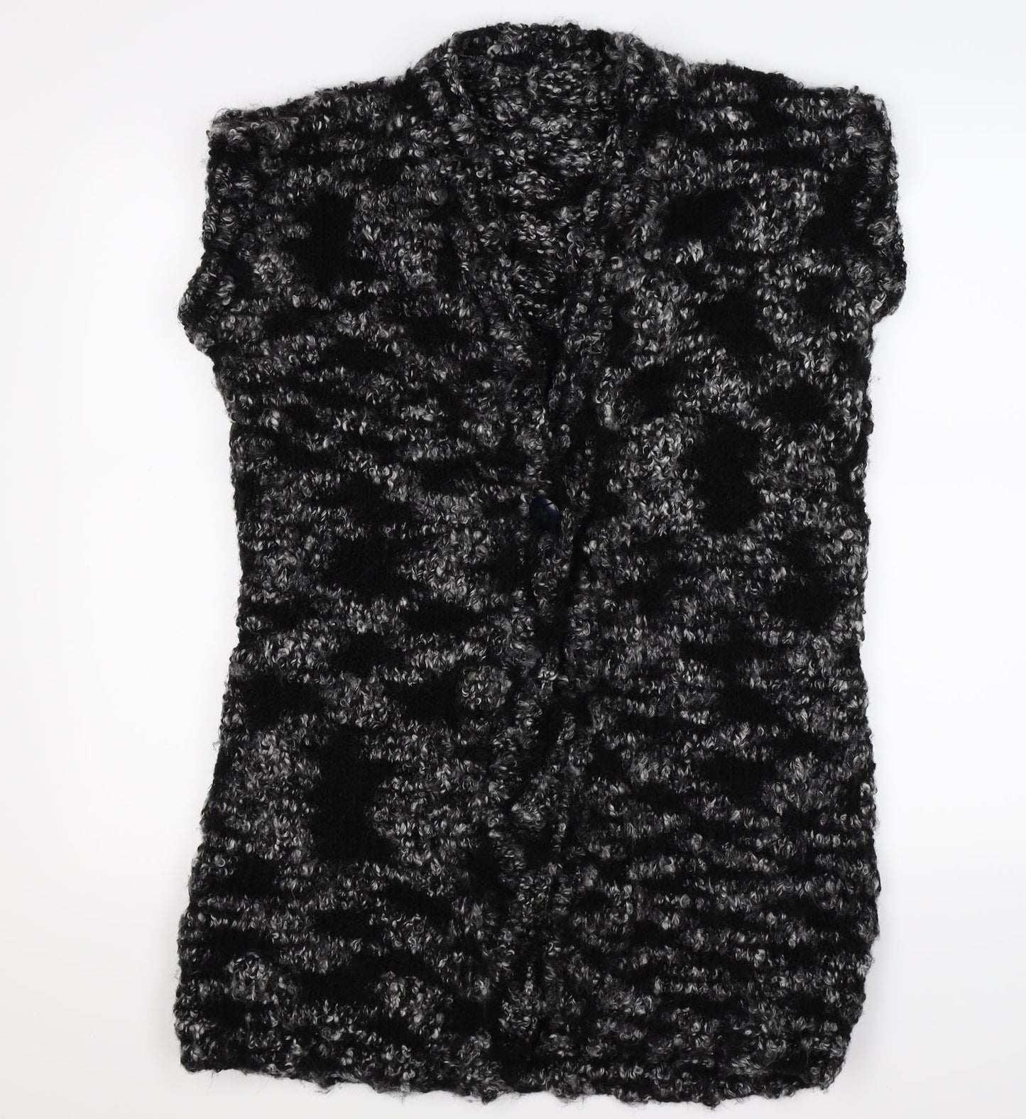 Preworn Womens Grey  Knit Cardigan Jumper One Size