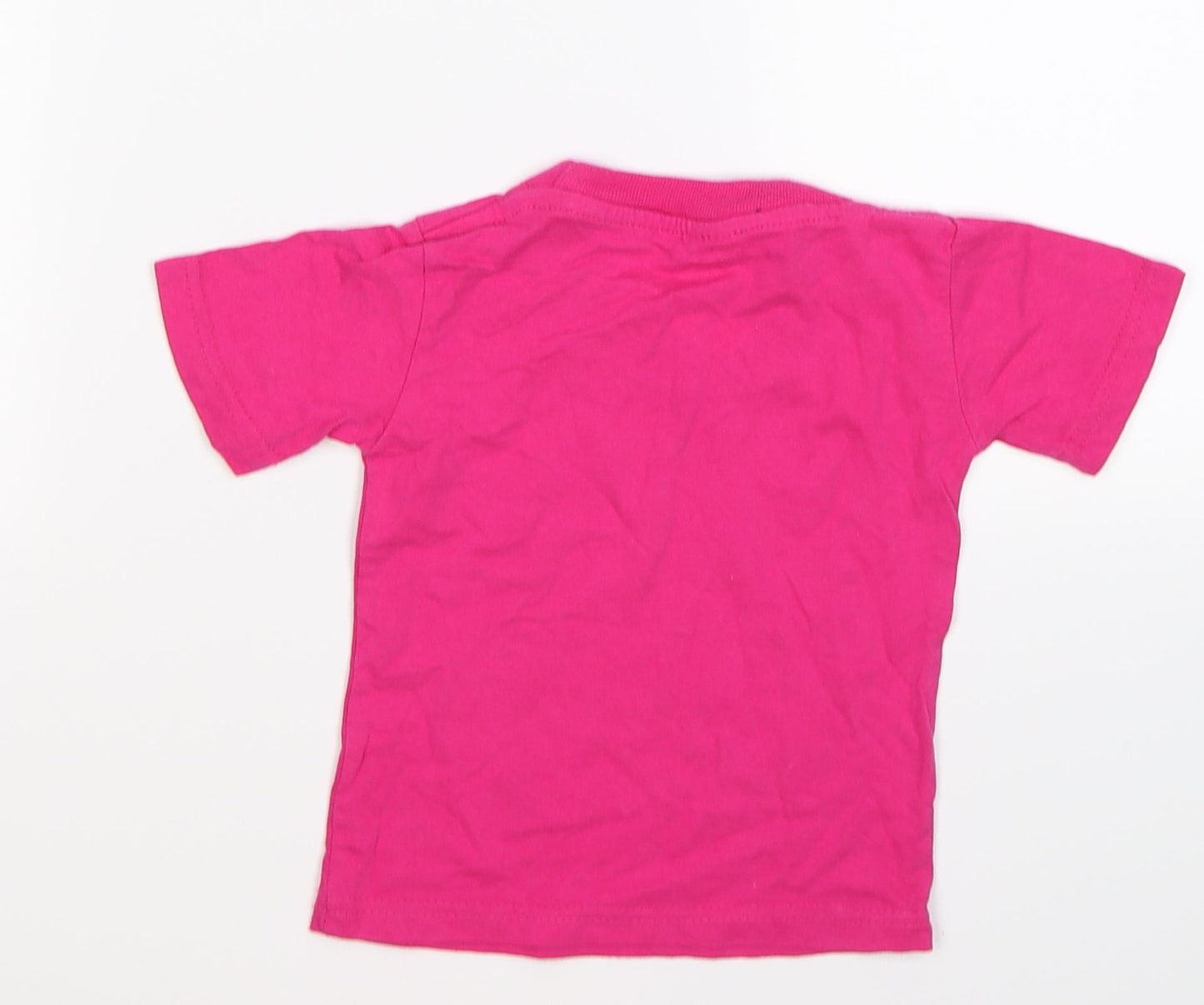 Preworn Girls Pink   Basic T-Shirt Size 2 Years  - grandmother cyprus