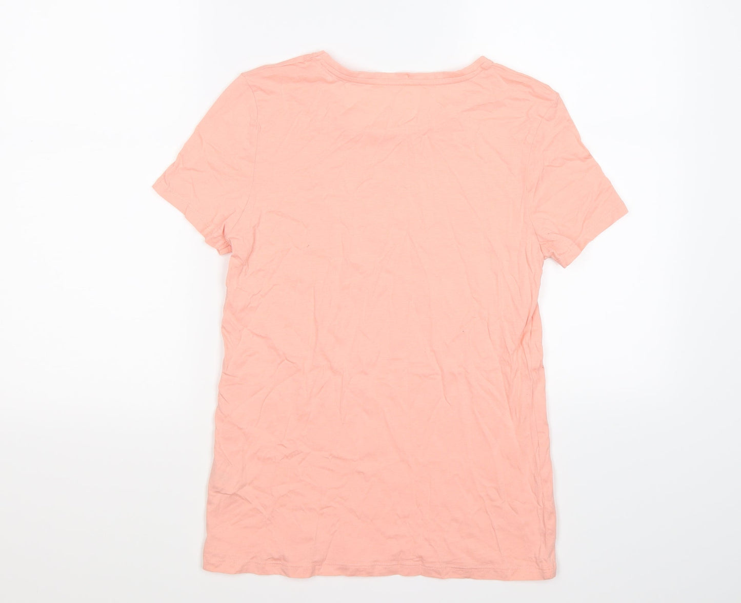 Primark Womens Pink   Basic T-Shirt Size XS  - peachy keen