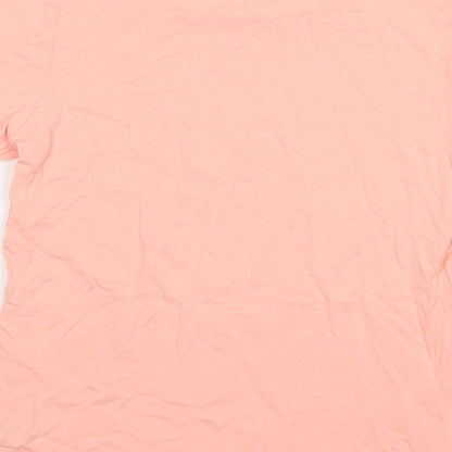 Primark Womens Pink   Basic T-Shirt Size XS  - peachy keen