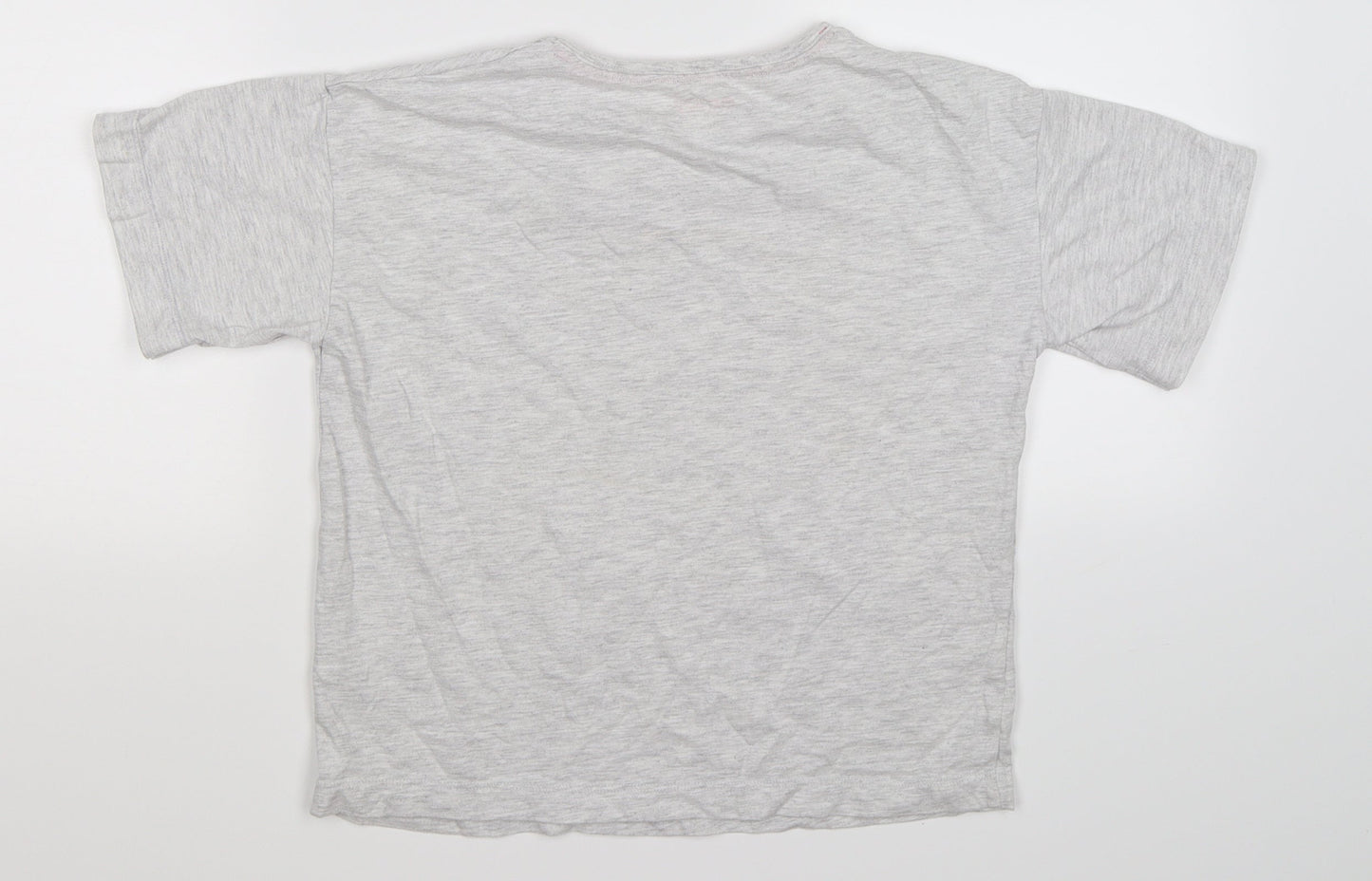 Emoji Girls Grey   Basic T-Shirt Size 11-12 Years  - DREAM UNICORN
