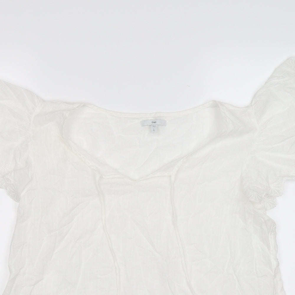 Gap Womens White   Tunic T-Shirt Size L