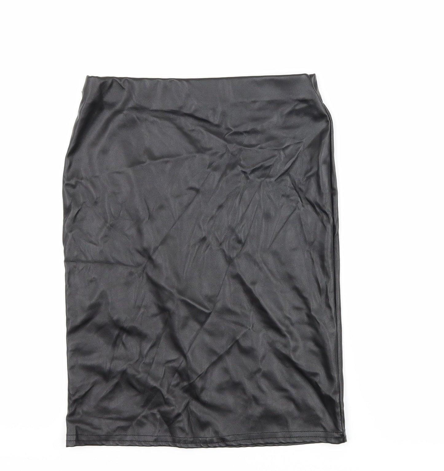 PRETTYLITTLETHING Womens Black   Straight & Pencil Skirt Size 6