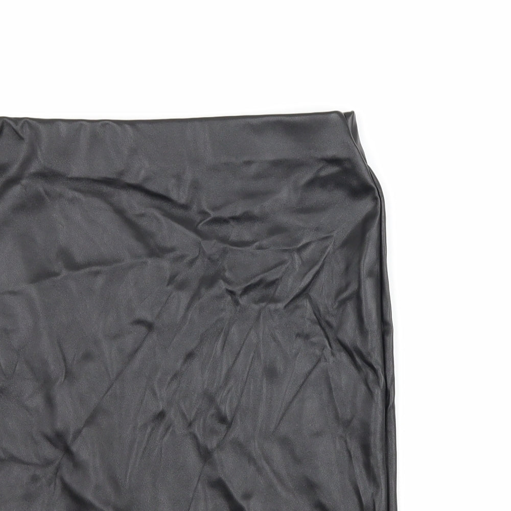 PRETTYLITTLETHING Womens Black   Straight & Pencil Skirt Size 6