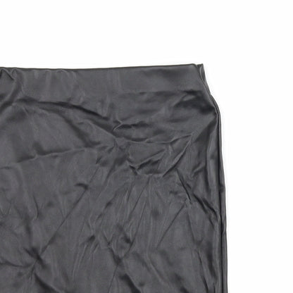 PRETTYLITTLETHING Womens Black   Straight & Pencil Skirt Size 6