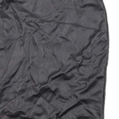 PRETTYLITTLETHING Womens Black   Straight & Pencil Skirt Size 6