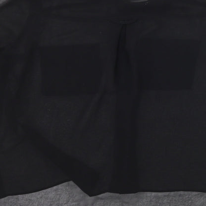 Womens UK Size 10 New Look Black Basic Button-Up