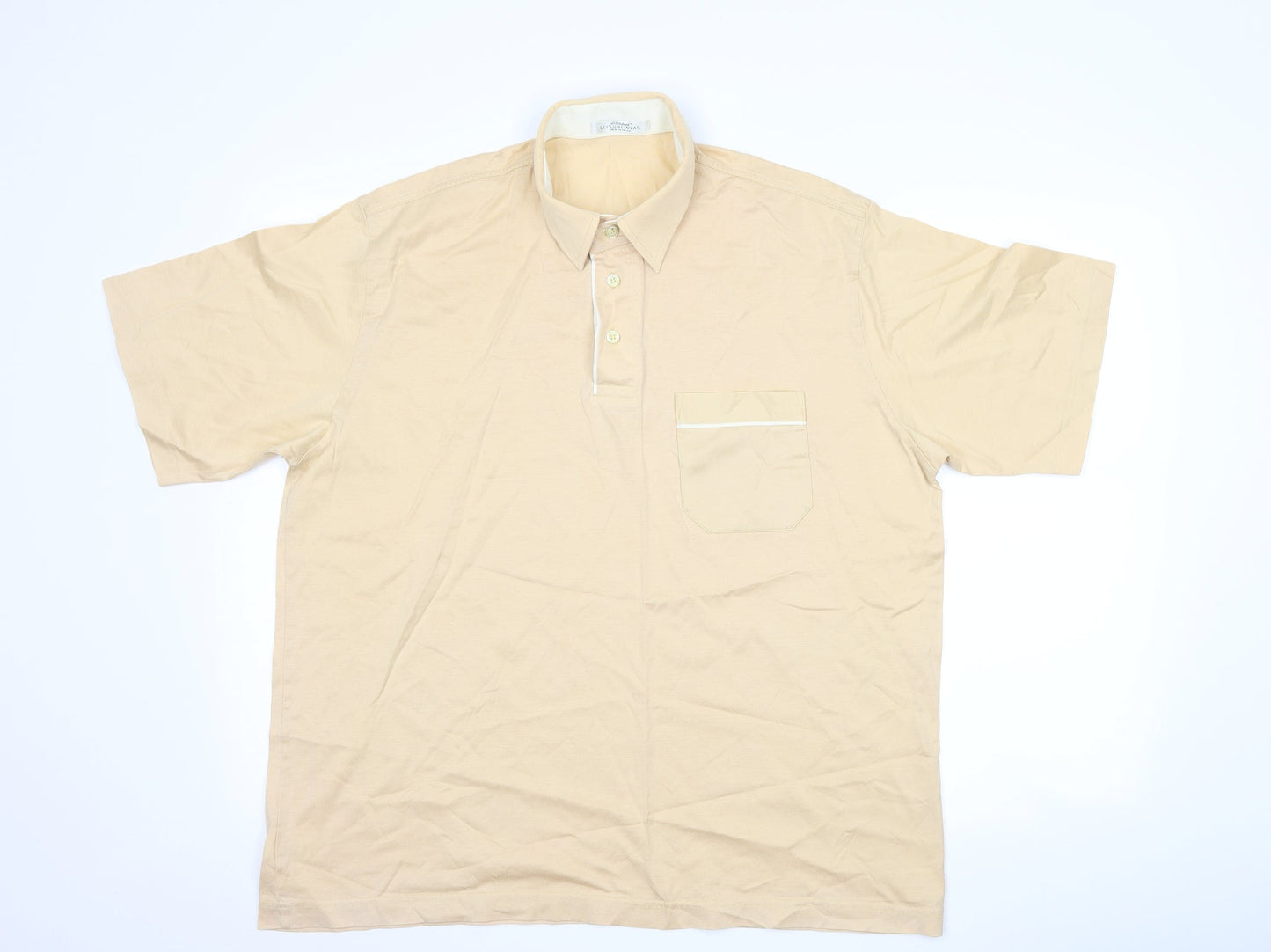St Micheal Mens Beige    Polo Size XL