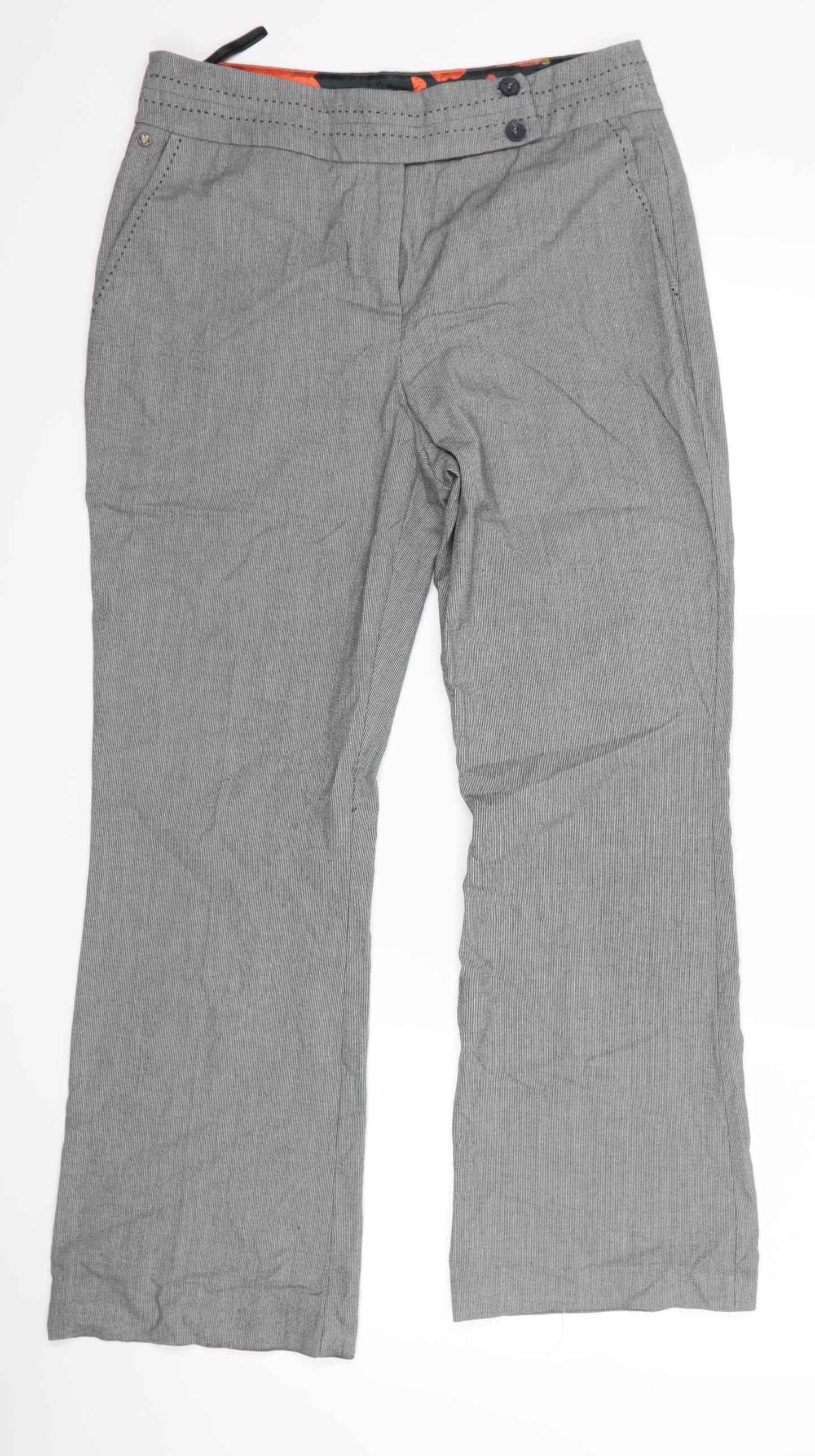 Womens UK Size 10 Per Una Regular Fit  Grey Trousers