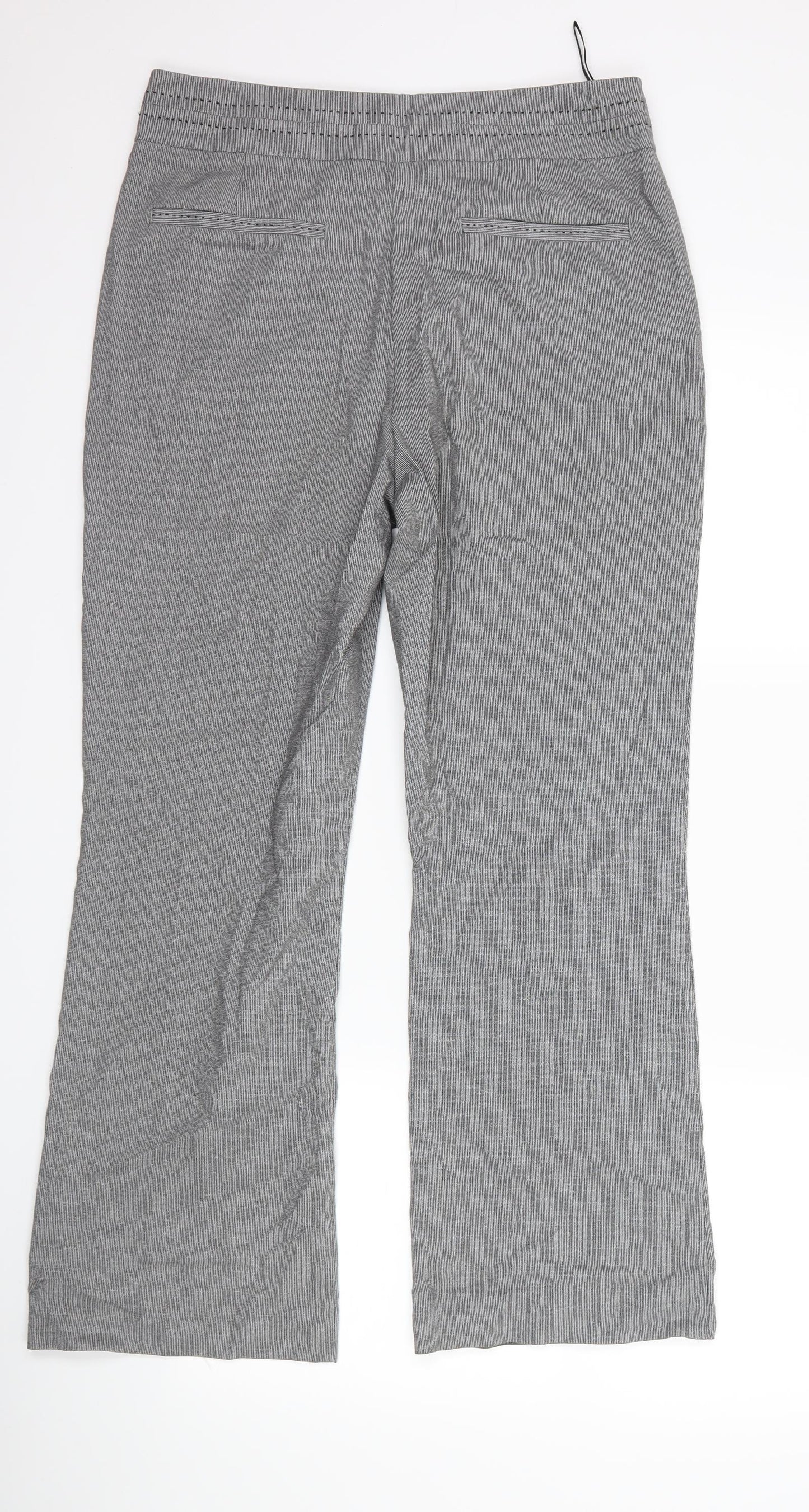 Womens UK Size 10 Per Una Regular Fit  Grey Trousers