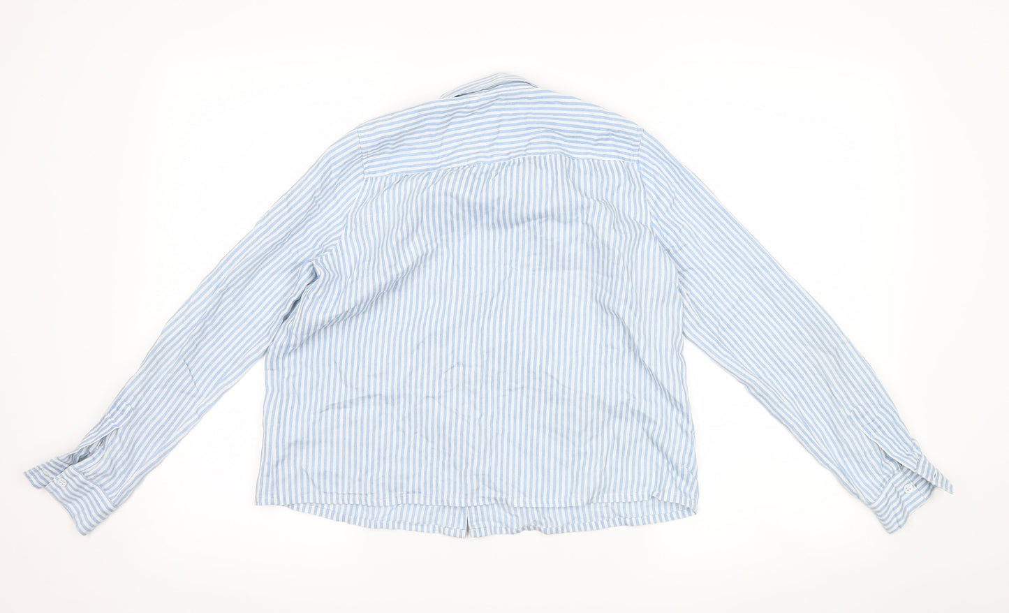 Womens UK Size 6 Only Blue Basic Button-Up