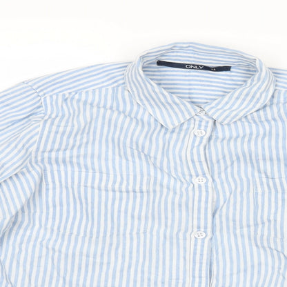 Womens UK Size 6 Only Blue Basic Button-Up