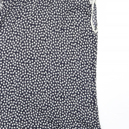 Womens UK Size 12 Be Beau Black Basic Blouse