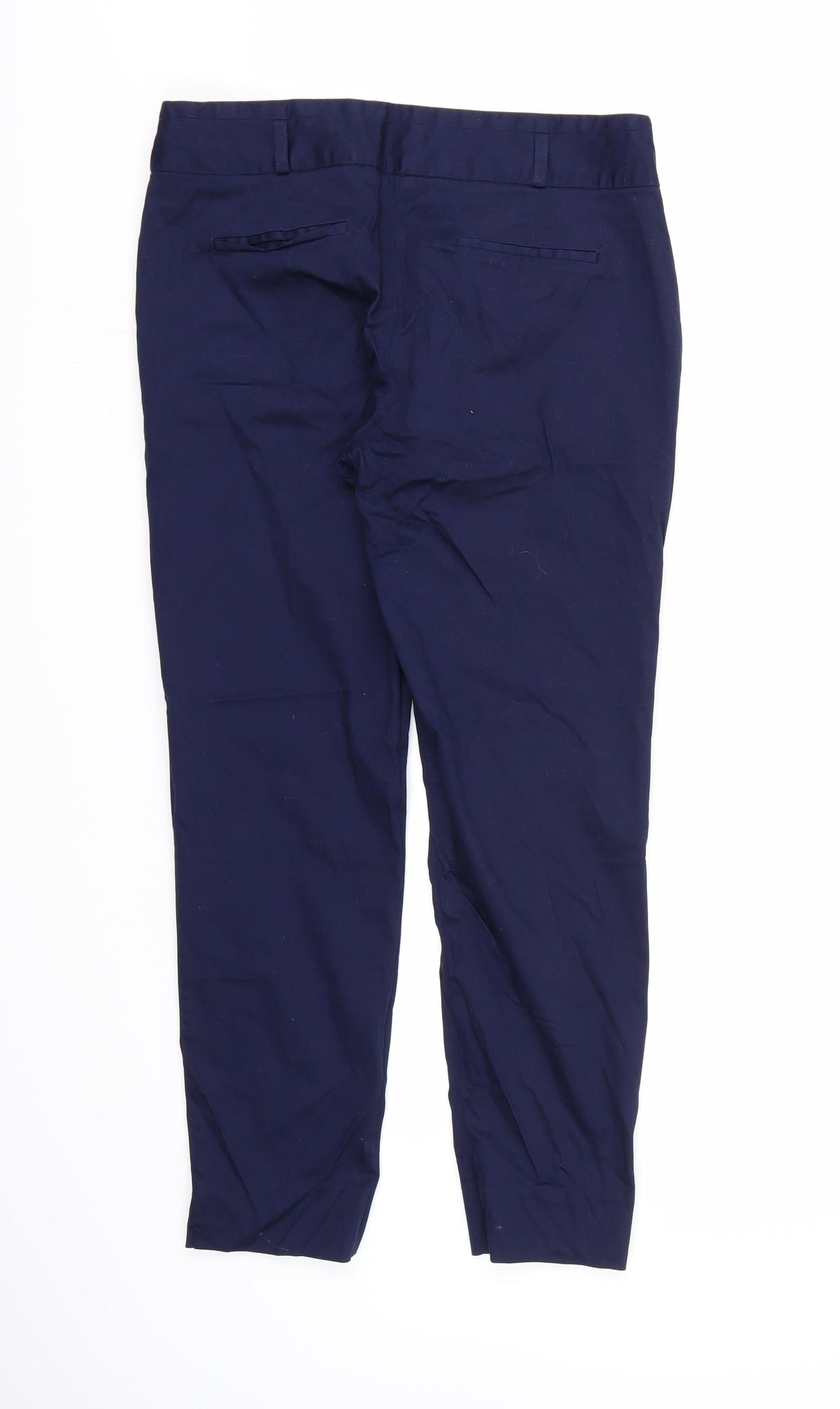 Warehouse Womens Blue  Rayon Trousers  Size 12 L26 in