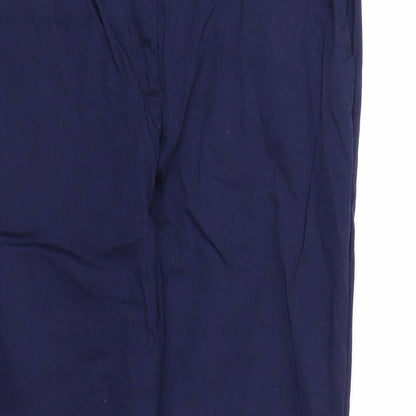 Warehouse Womens Blue  Rayon Trousers  Size 12 L26 in