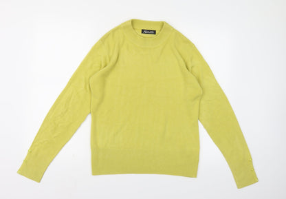 Alexara Womens Yellow  Knit Pullover Jumper Size L