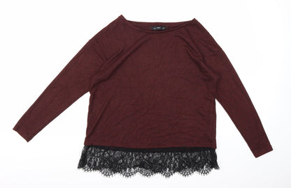 F&F Womens Brown  Knit Pullover Jumper Size 10