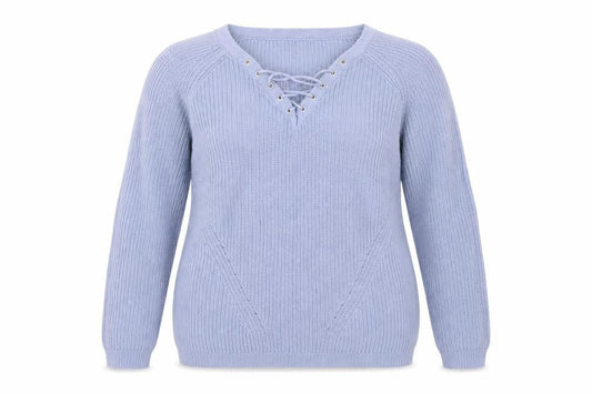 Select Womens Blue  Knit Pullover Jumper Size 12