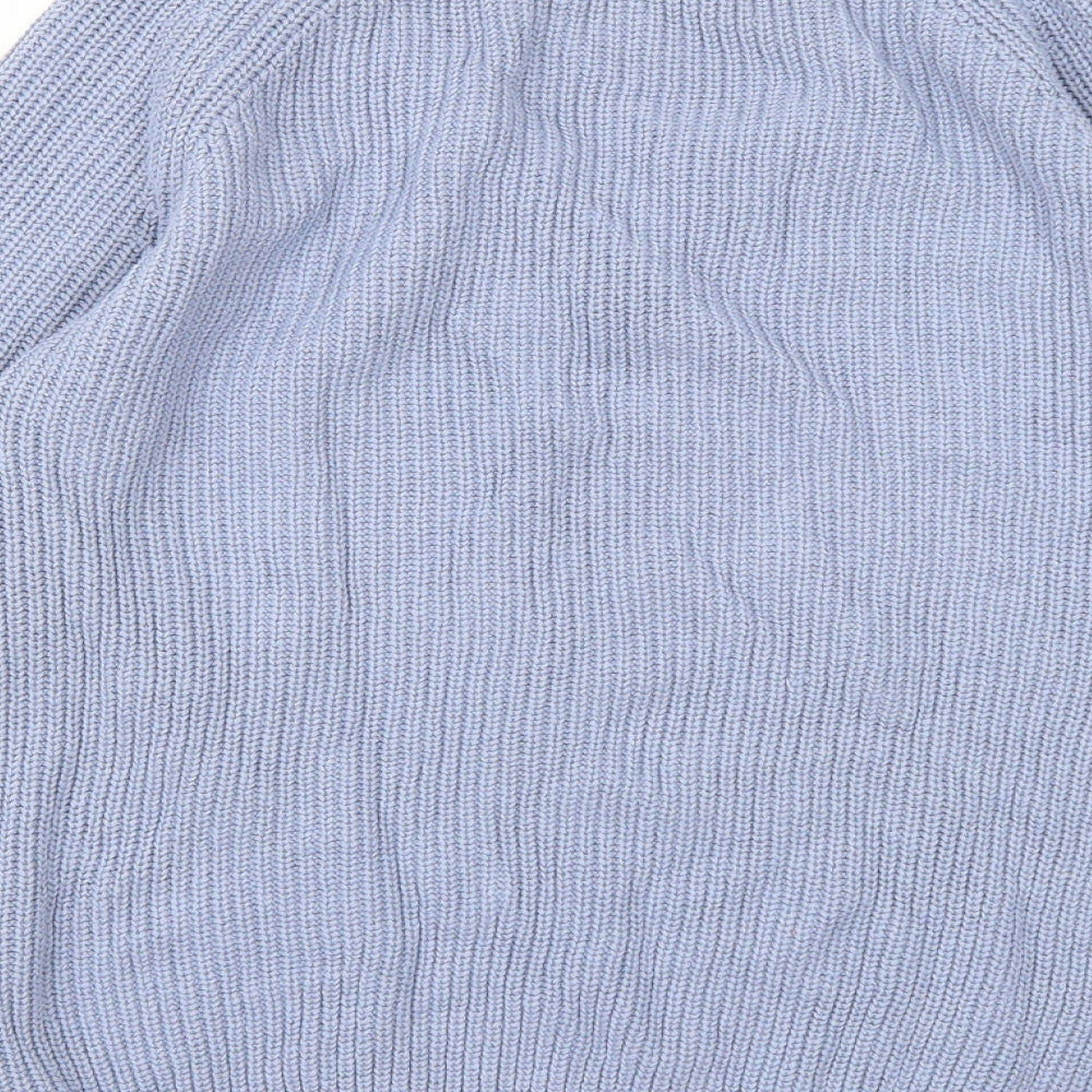 Select Womens Blue  Knit Pullover Jumper Size 12