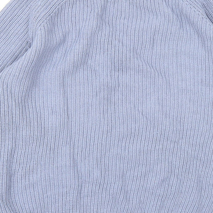 Select Womens Blue  Knit Pullover Jumper Size 12