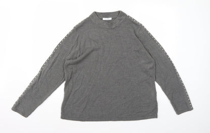Marks & Spencer Womens Grey  Knit Pullover Jumper Size 18