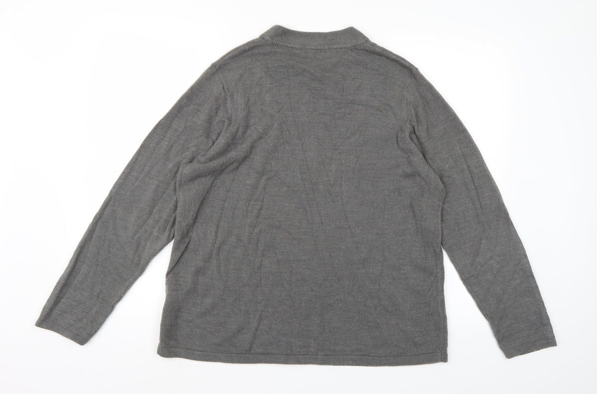 Marks & Spencer Womens Grey  Knit Pullover Jumper Size 18