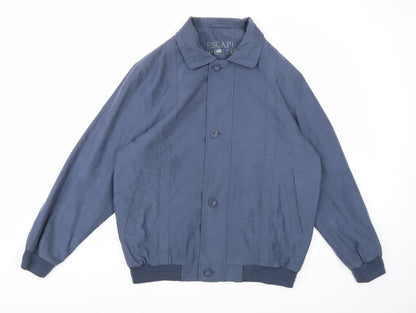 Mens UK Size M Escape Blue Overcoat