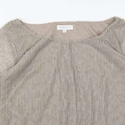 Apricot Womens Brown  Knit Pullover Jumper Size 14