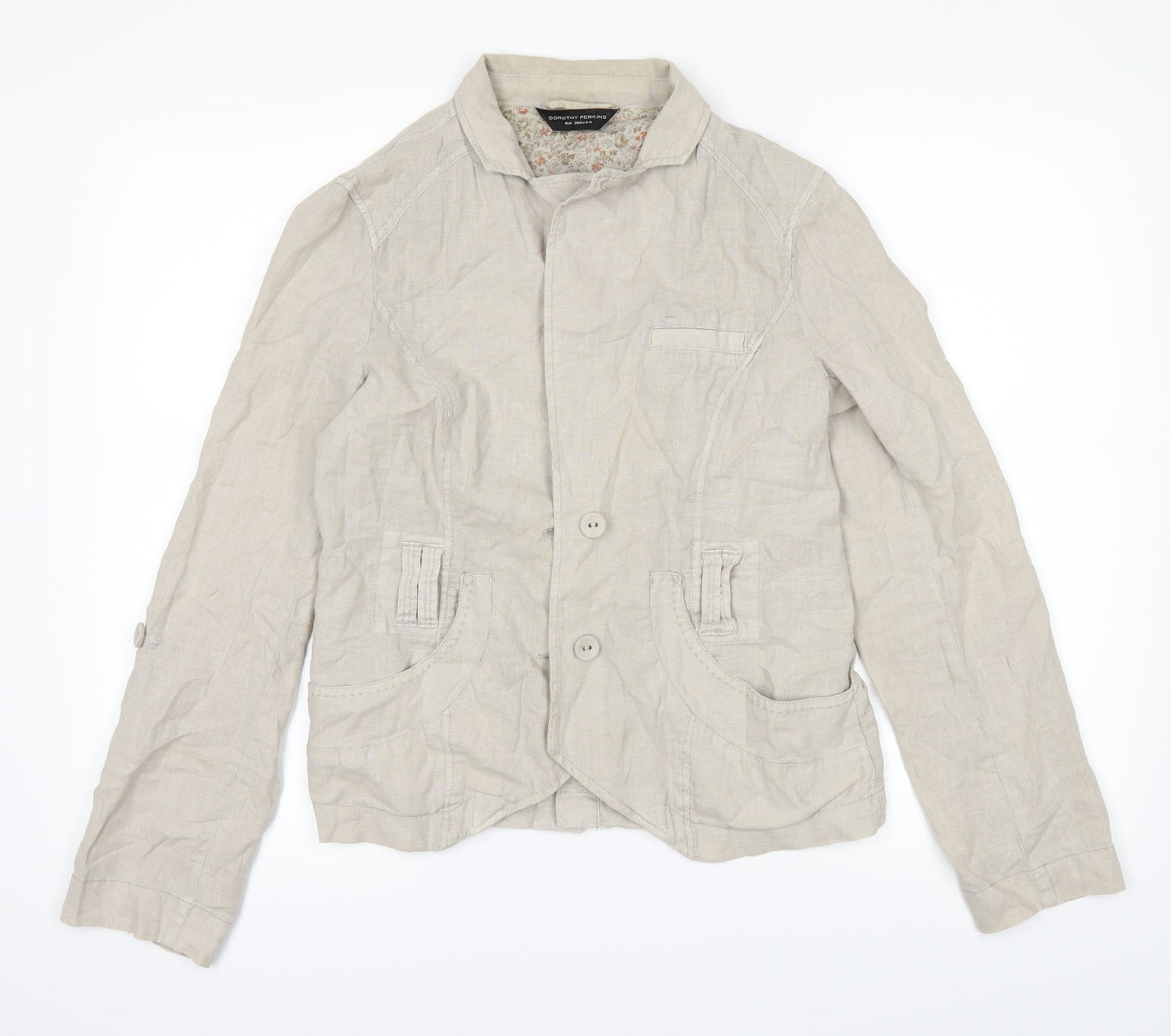 Womens UK Size 8 Dorothy Perkins Grey Jacket