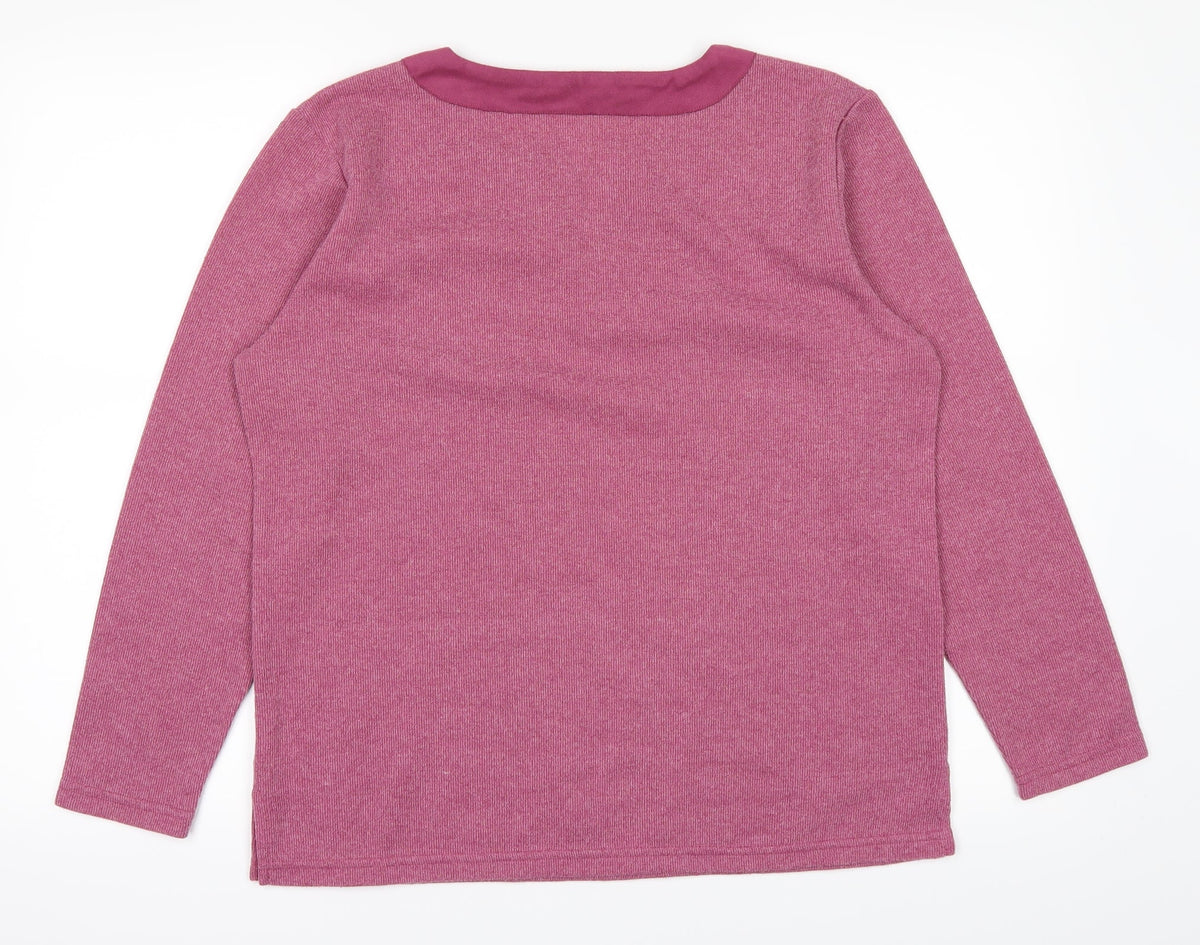 M&Co Womens Pink   Pullover Jumper Size M