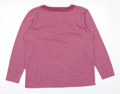 M&Co Womens Pink   Pullover Jumper Size M