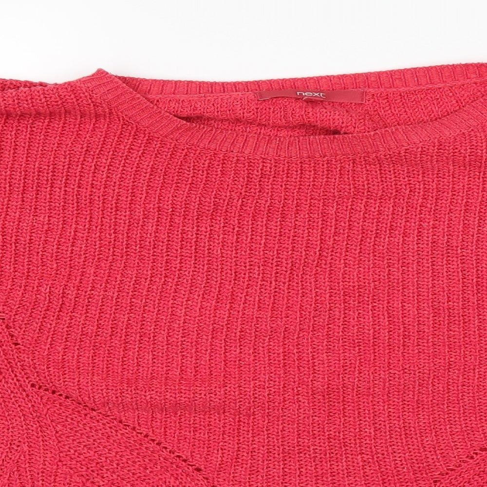 NEXT Womens Red   Pullover Jumper Size M