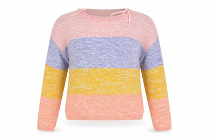 Primark Womens Pink Striped  Pullover Jumper Size 4